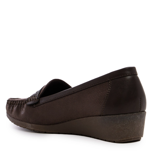 Дамски обувки на ниска платформа YEHJ-022 khaki
