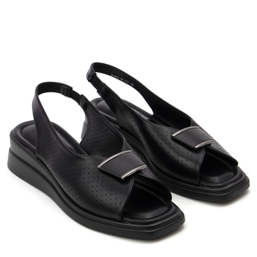 Дамски сандали с комфортна платформа за ежедневна употреба WH521 black