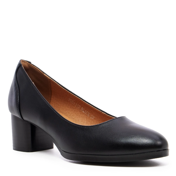 Дамски обувки на нисък ток YCC-112 black
