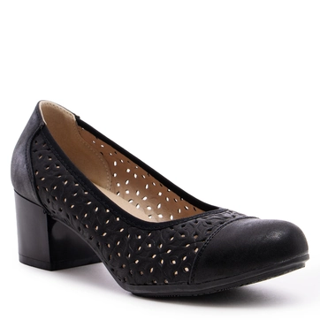 Дамски обувки на нисък ток YEHJ-236 black