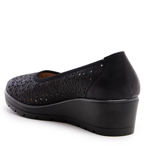 Дамски обувки на ниска платформа YEHJ-235 black