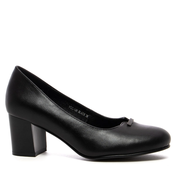 Дамски обувки на нисък ток YCC-106 black