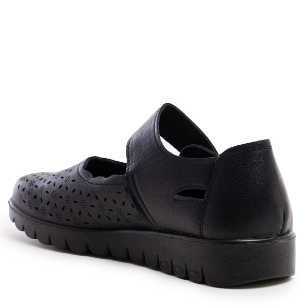 Дамски равни обувки с залепване HYZ-106 black