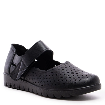 Дамски равни обувки с залепване HYZ-106 black