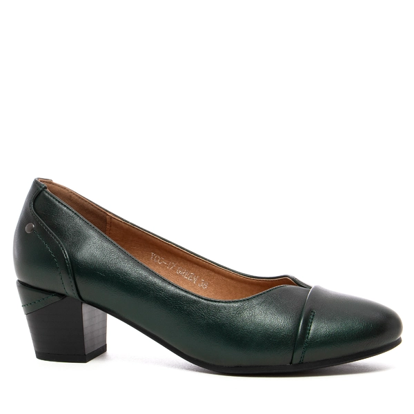 Дамски обувки на нисък ток YCC-17 green