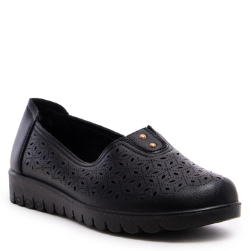 Дамски равни обувки с ластик HYZ-105 black