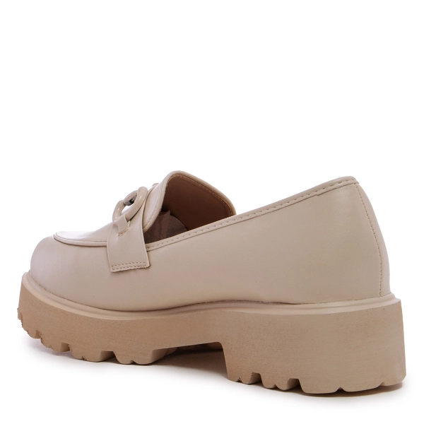 Дамски обувки на дебела подметка EK08 beige