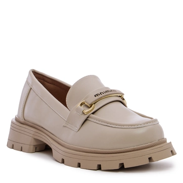 Дамски обувки на дебела подметка CM06 beige