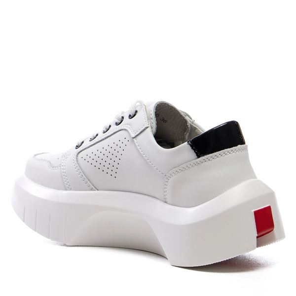 Дамски обувки естествена кожа FT110 white