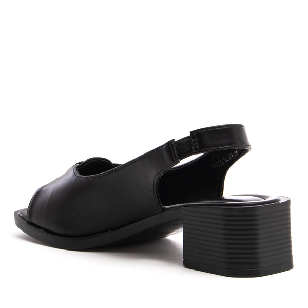 Дамски сандали на ниска платформа WH520 black