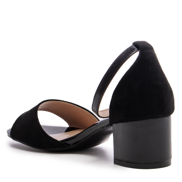 Дамски сандали на ток Q0-1648 black