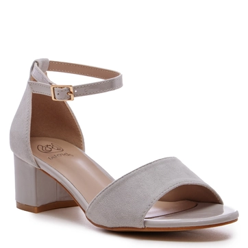 Дамски сандали на ток Q0-1648 grey