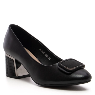 Дамски обувки на ток P605 black