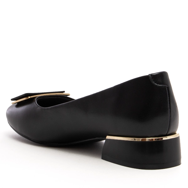 Дамски обувки на нисък ток PY6404 black