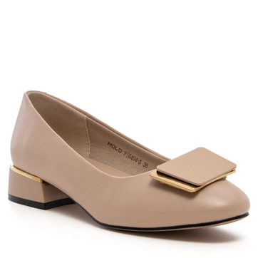 Дамски обувки на нисък ток PY6404 beige