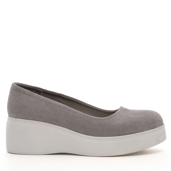 Дамски обувки на дебела подметка NS395 grey