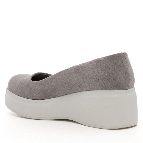 Дамски обувки на дебела подметка NS395 grey