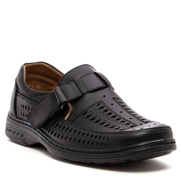 Мъжки перфорирани обувки с залепка L5005-1