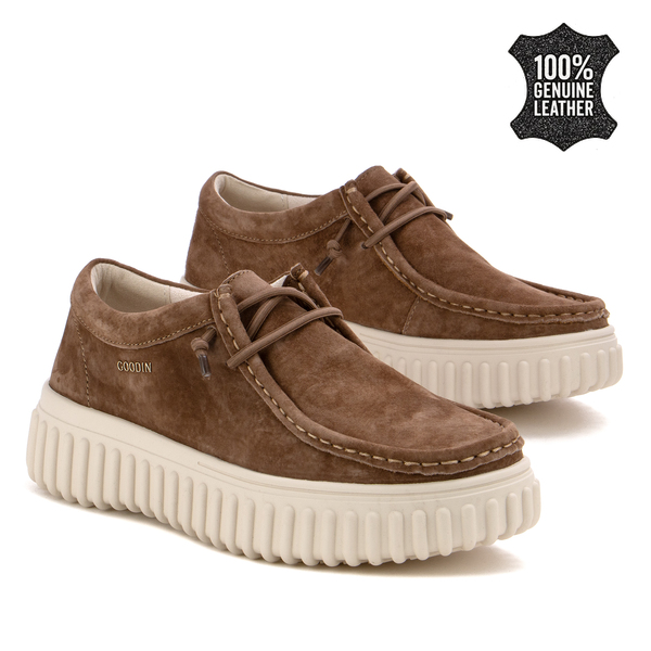 Дамски мокасини от естествен велур – изключителна лекота и комфорт, съчетани с модерна визия и стилно излъчване във всяка ситуация XW1007 brown