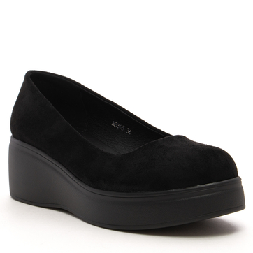 Дамски обувки на дебела подметка NS395 black