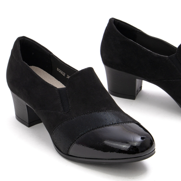 Елегантни дамски обувки с нисък ток - идеални за ежедневна употреба и специални поводи D3002 black