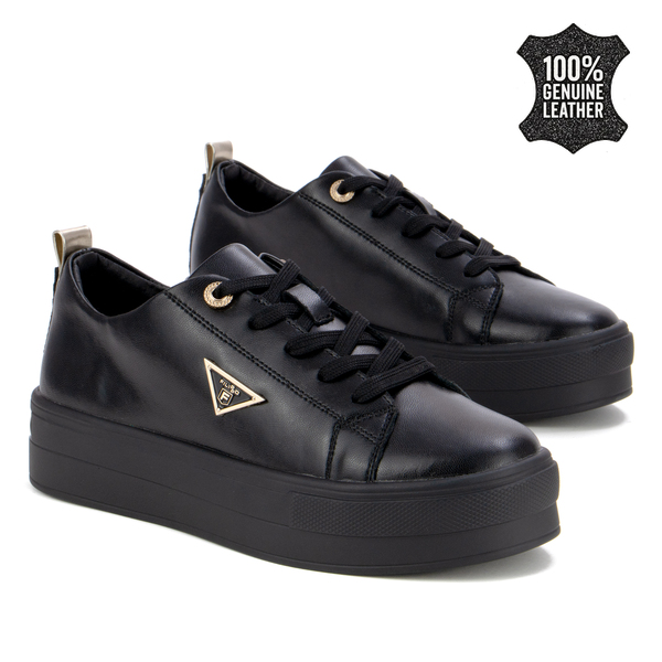 Модерни дамски кецове от естествена кожа – стабилна подметка, съвременно излъчване и удобно усещане при всяка стъпка DP3533 black