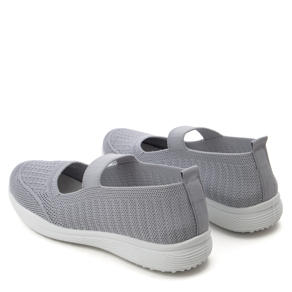 Леки и удобни дишащи дамски обувки с еластична лента за целодневен комфорт NB659 grey