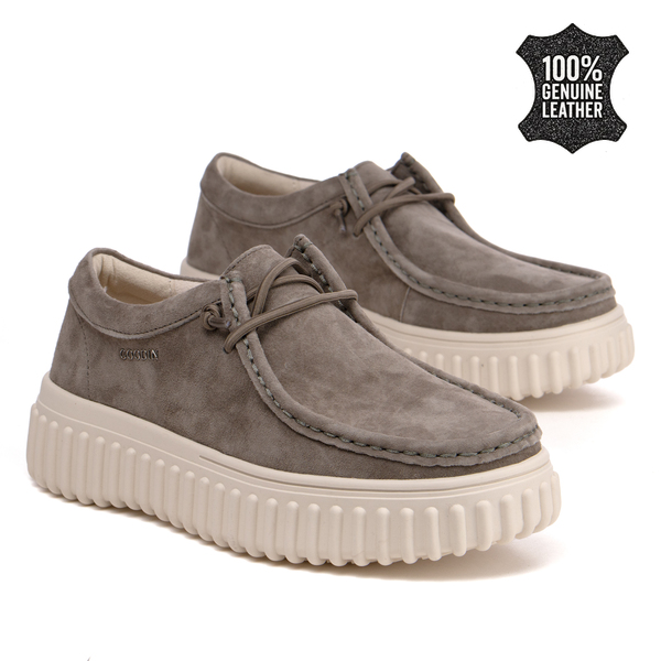 Дамски мокасини от естествен велур – изключителна лекота и комфорт, съчетани с модерна визия и стилно излъчване във всяка ситуация XW1007 taupe