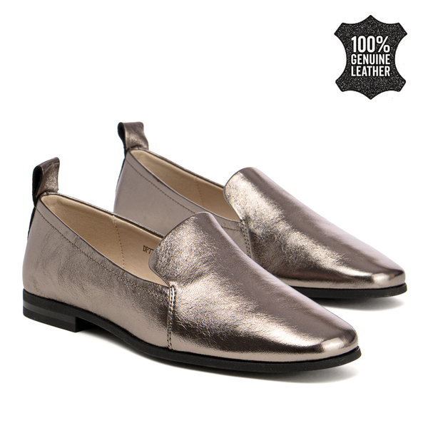 Дамски обувки от естествена кожа – удобство и стабилност при ходене с изискана визия и приятно усещане през целия ден DP7739 gun