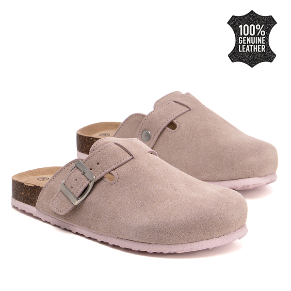 Дамски сабо от естествен велур – ежедневен комфорт с удобно прилягане, стабилно усещане при движение и изчистена визия за различни комбинации SW2663 pink