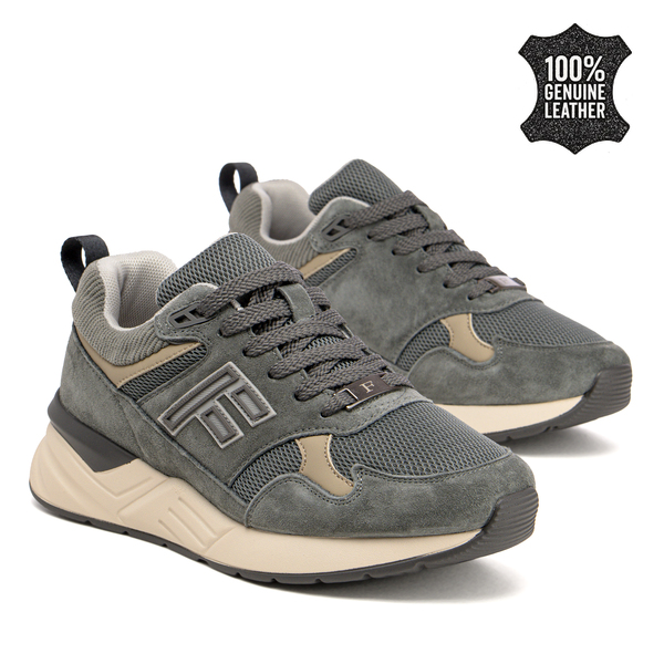 Дамски маратонки от естествен велур – удобен модел с фина перфорация и стабилна подметка, създаден за активен и модерен ден DP7881 grey