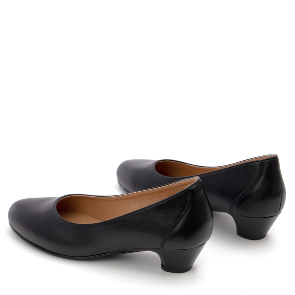 Изискани дамски обувки с нисък ток, осигуряващи елегантен външен вид и удобство през целия ден YCC-113 black