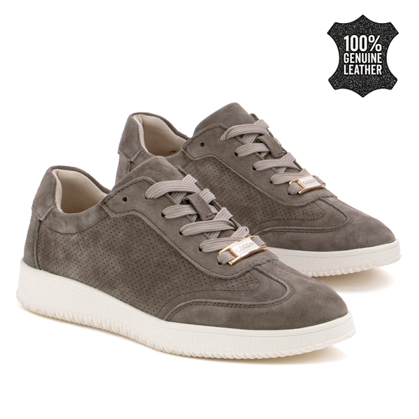 Дамски кецове от естествен велур – стилен модел с премиум визия, комфорт при носене и уверено усещане през целия ден XW1014 taupe