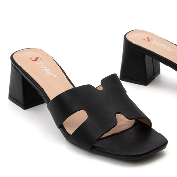 Дамски чехли на нисък ток с изключителен комфорт за вашите стъпала TU247 black