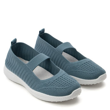 Леки и удобни дишащи дамски обувки с еластична лента за целодневен комфорт NB659 blue