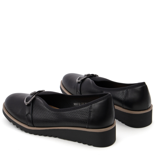 Дамски обувки с модерна визия и мека стелка за ежедневна употреба и дълготрайно удобство WH512 black