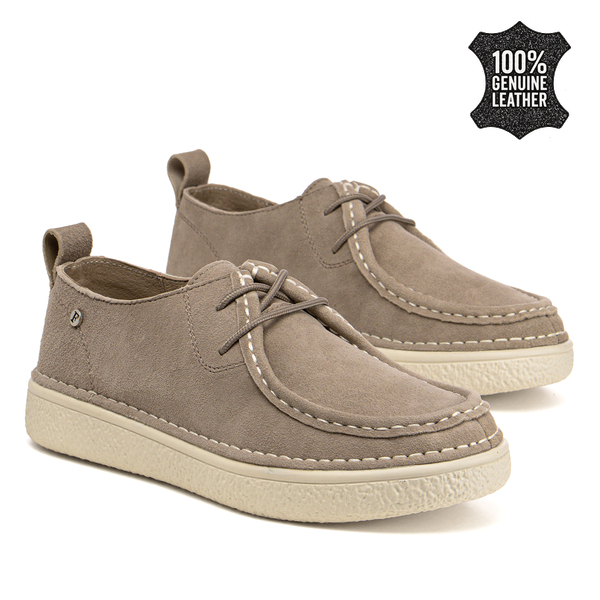 Дамски мокасини от естествен велур – удобни при продължително носене с приятна визия и стабилност при движение DP7604 beige