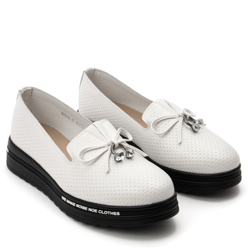 Дамски олекотени обувки с удобна подметка за оптимална поддръжка на краката WH506 white